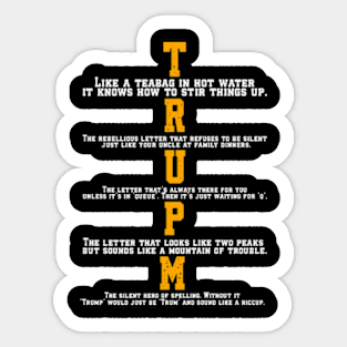 Funny Trump Quote Sticker